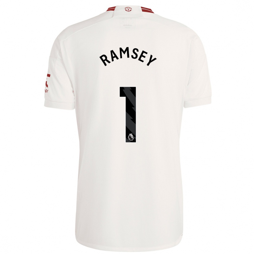 Kids  Emily Ramsey #1 White Third Jersey 2023/24 T-Shirt Uk