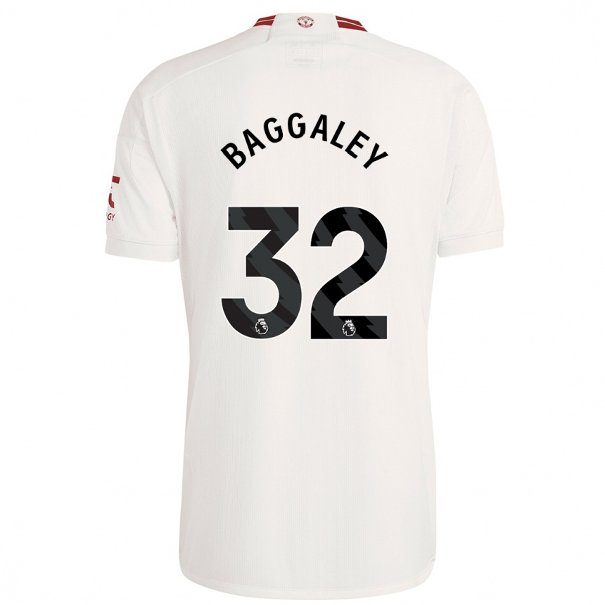 Kids  Sophie Baggaley #32 White Third Jersey 2023/24 T-Shirt Uk