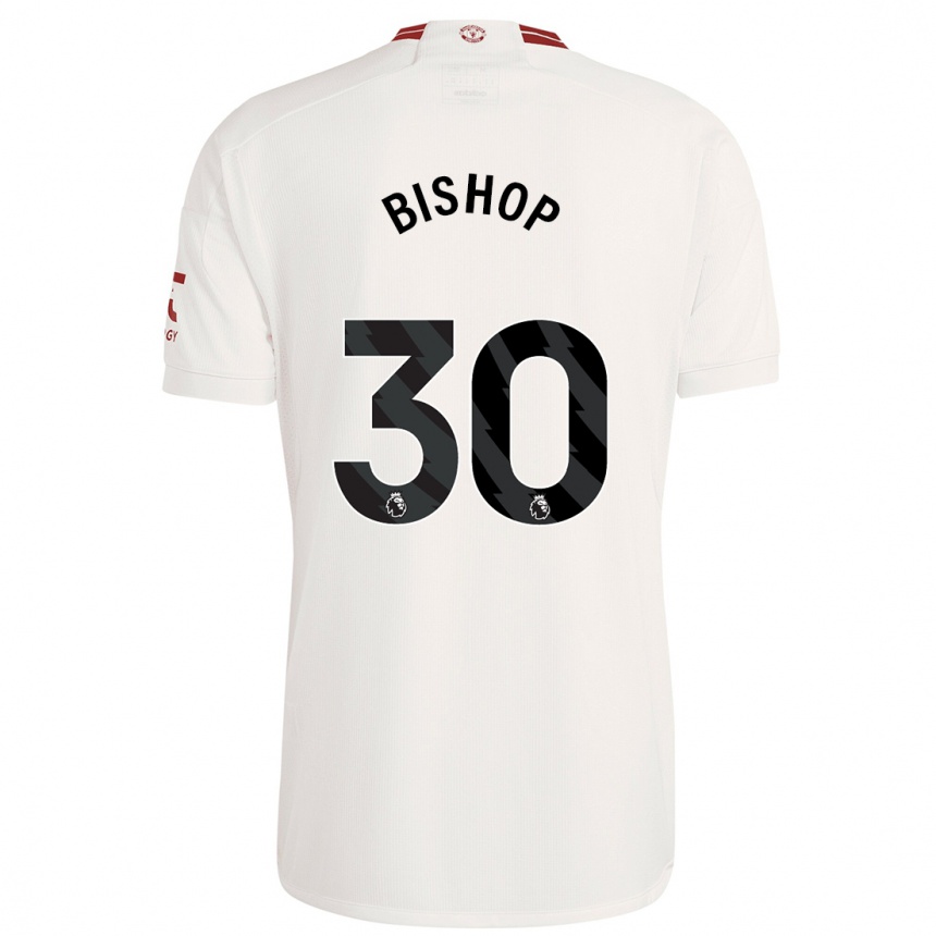 Kids  Nathan Bishop #30 White Third Jersey 2023/24 T-Shirt Uk