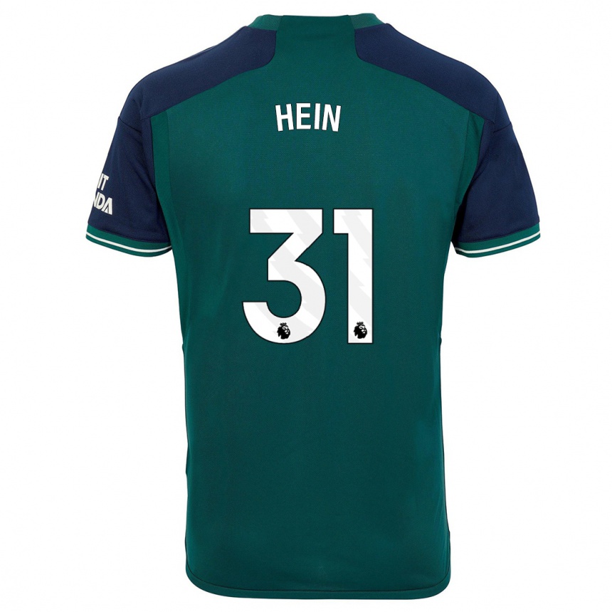 Kids  Karl Hein #31 Green Third Jersey 2023/24 T-Shirt Uk