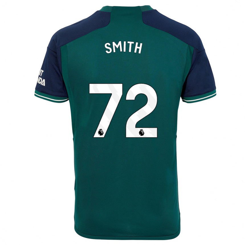 Kids  Matt Smith #72 Green Third Jersey 2023/24 T-Shirt Uk