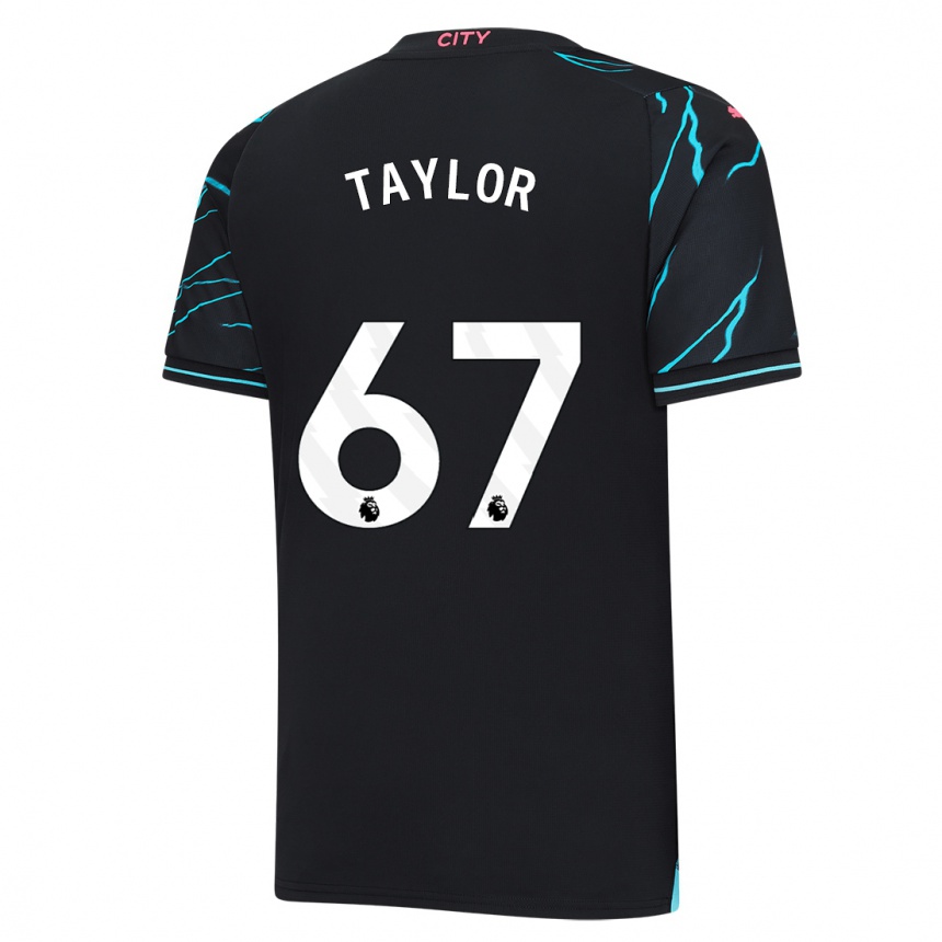 Kids  Kane Taylor #67 Dark Blue Third Jersey 2023/24 T-Shirt Uk