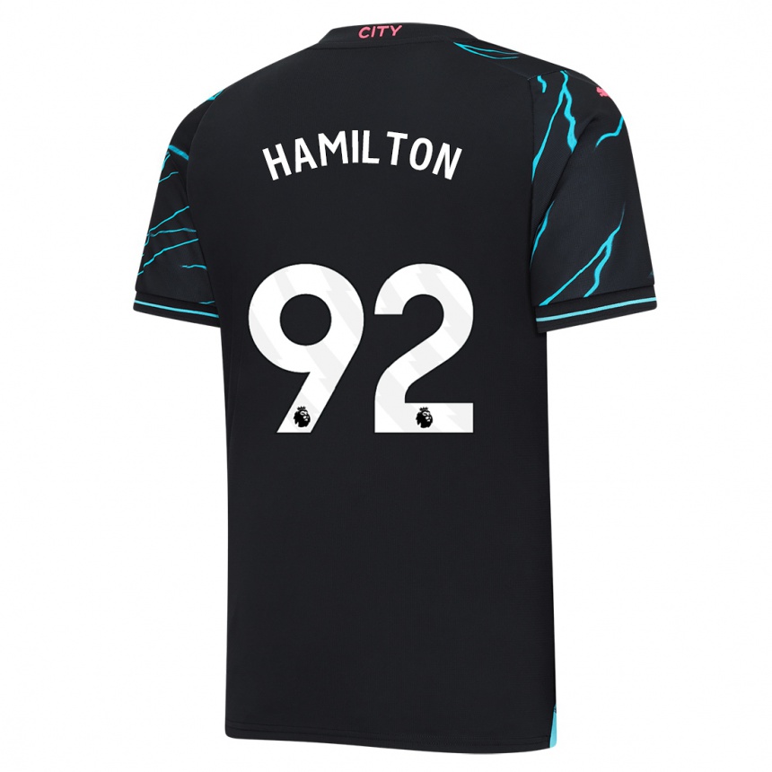 Kids  Micah Hamilton #92 Dark Blue Third Jersey 2023/24 T-Shirt Uk