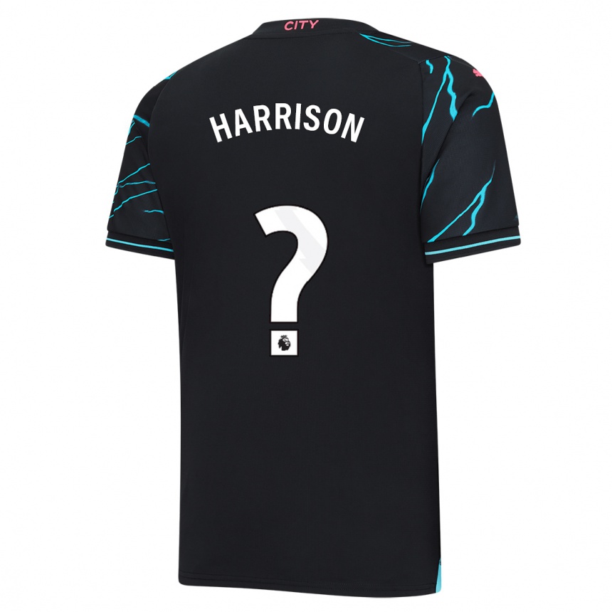 Kids  Alfie Harrison #0 Dark Blue Third Jersey 2023/24 T-Shirt Uk