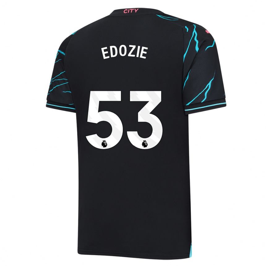 Kids  Samuel Edozie #53 Dark Blue Third Jersey 2023/24 T-Shirt Uk