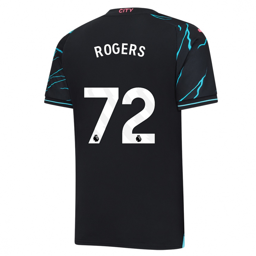 Kids  Morgan Rogers #72 Dark Blue Third Jersey 2023/24 T-Shirt Uk