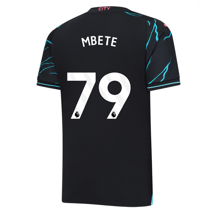 Kids  Luke Mbete #79 Dark Blue Third Jersey 2023/24 T-Shirt Uk