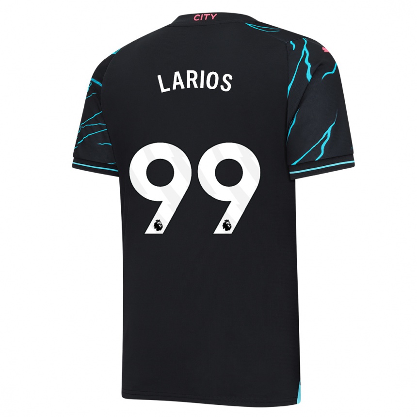 Kids  Juan Larios #99 Dark Blue Third Jersey 2023/24 T-Shirt Uk