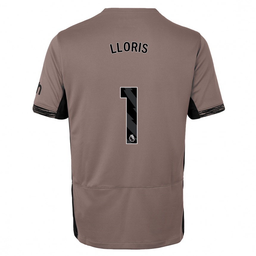 Kids  Hugo Lloris #1 Dark Beige Third Jersey 2023/24 T-Shirt Uk