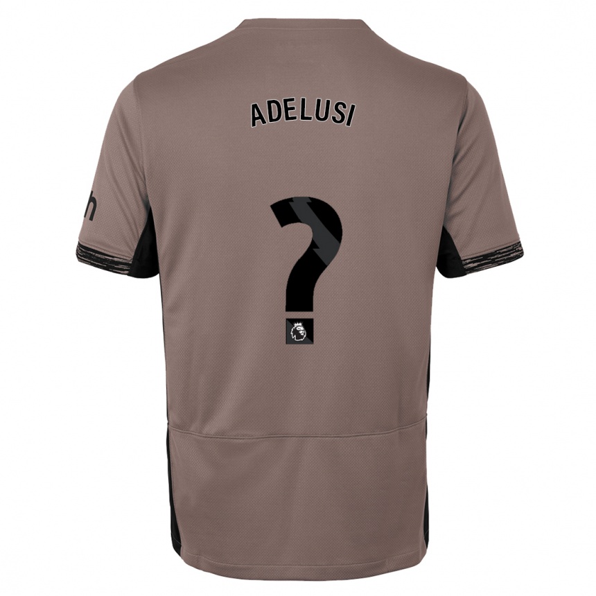 Kids  Theodore Adelusi #0 Dark Beige Third Jersey 2023/24 T-Shirt Uk