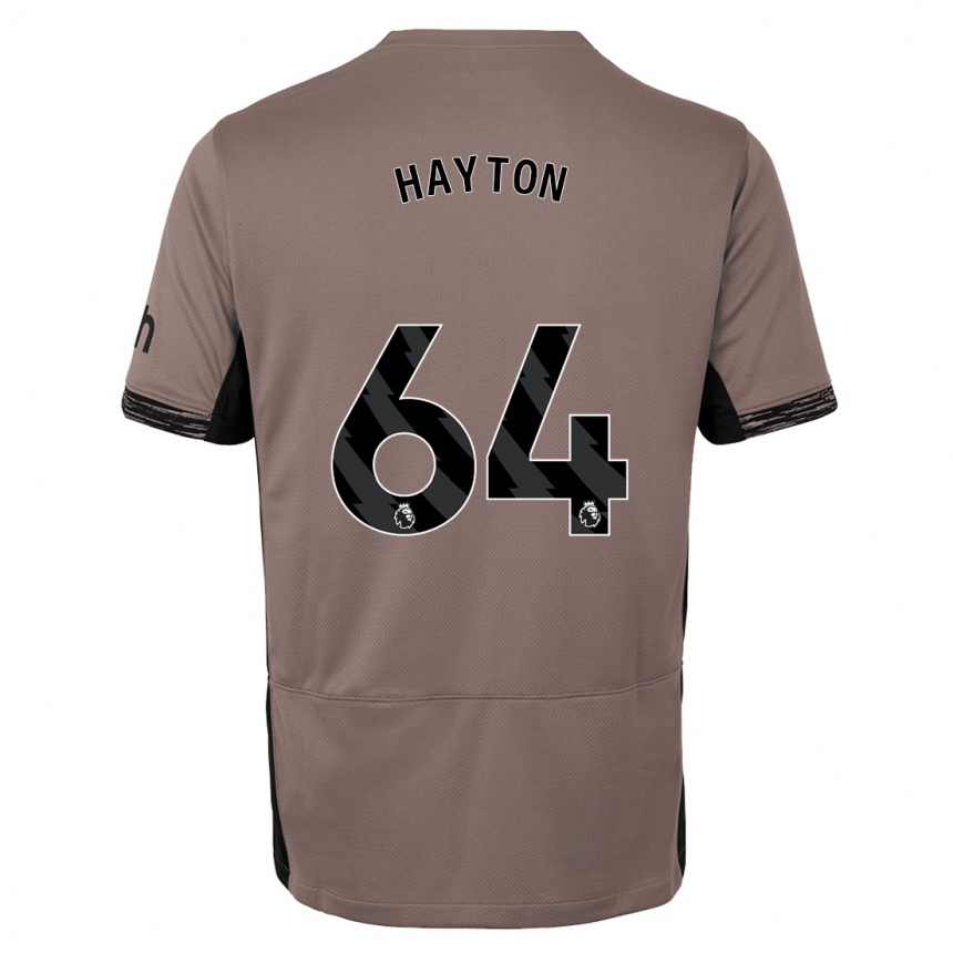 Kids  Adam Hayton #64 Dark Beige Third Jersey 2023/24 T-Shirt Uk