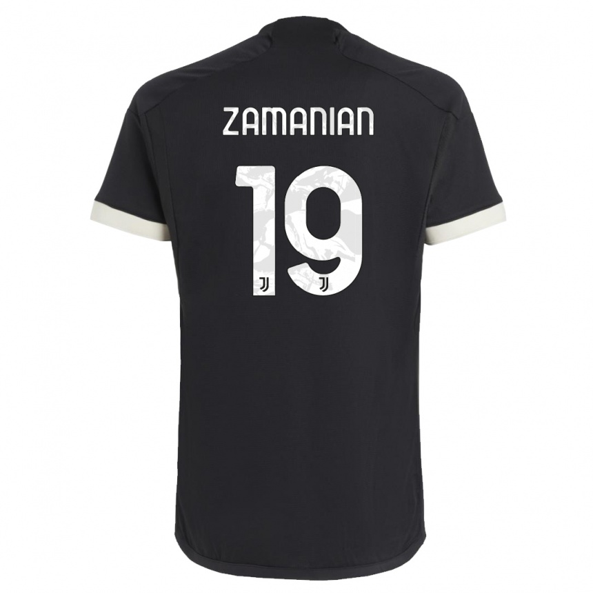 Kids  Annahita Zamanian #19 Black Third Jersey 2023/24 T-Shirt Uk