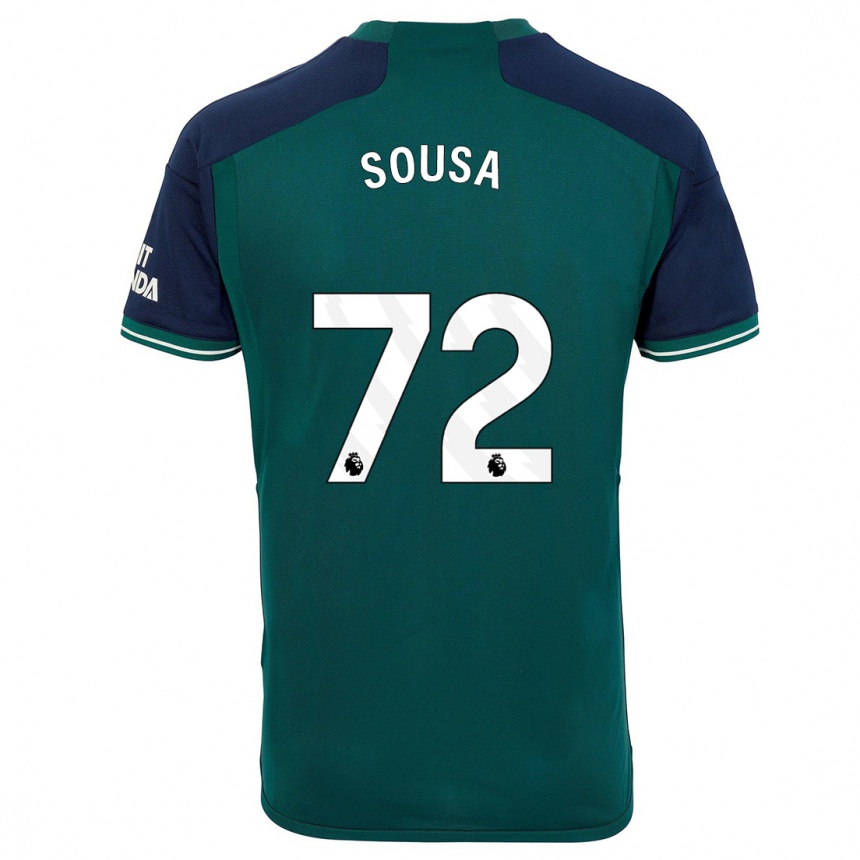 Men  Lino Sousa #72 Green Third Jersey 2023/24 T-Shirt Uk