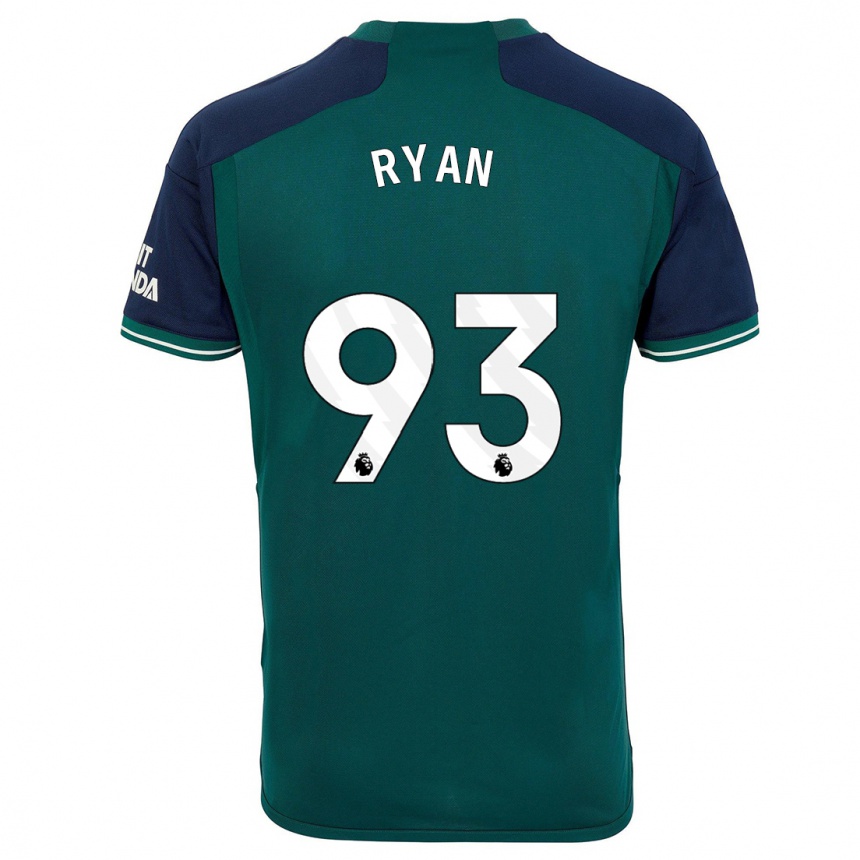 Men  Kamarni Ryan #93 Green Third Jersey 2023/24 T-Shirt Uk