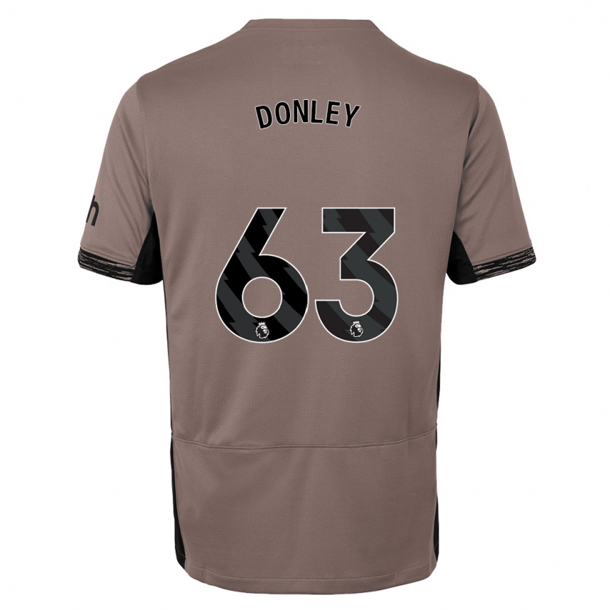 Men  Jamie Donley #63 Dark Beige Third Jersey 2023/24 T-Shirt Uk