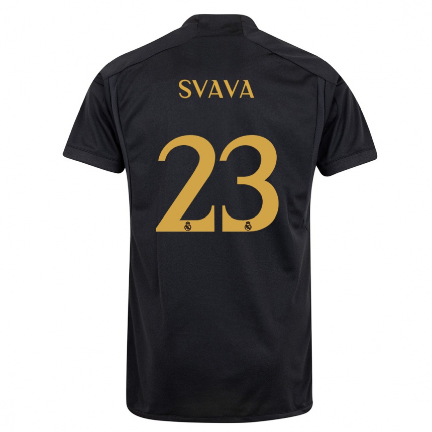 Men  Sofie Svava #23 Black Third Jersey 2023/24 T-Shirt Uk