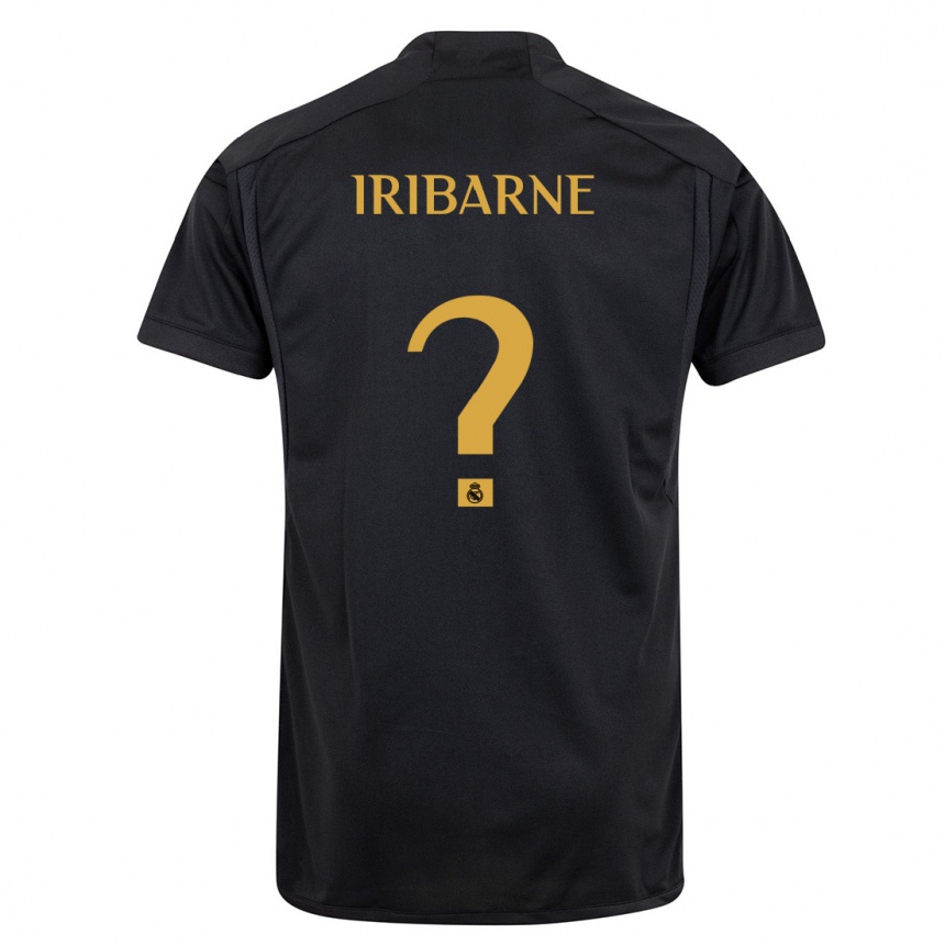 Men  Bruno Iribarne #0 Black Third Jersey 2023/24 T-Shirt Uk