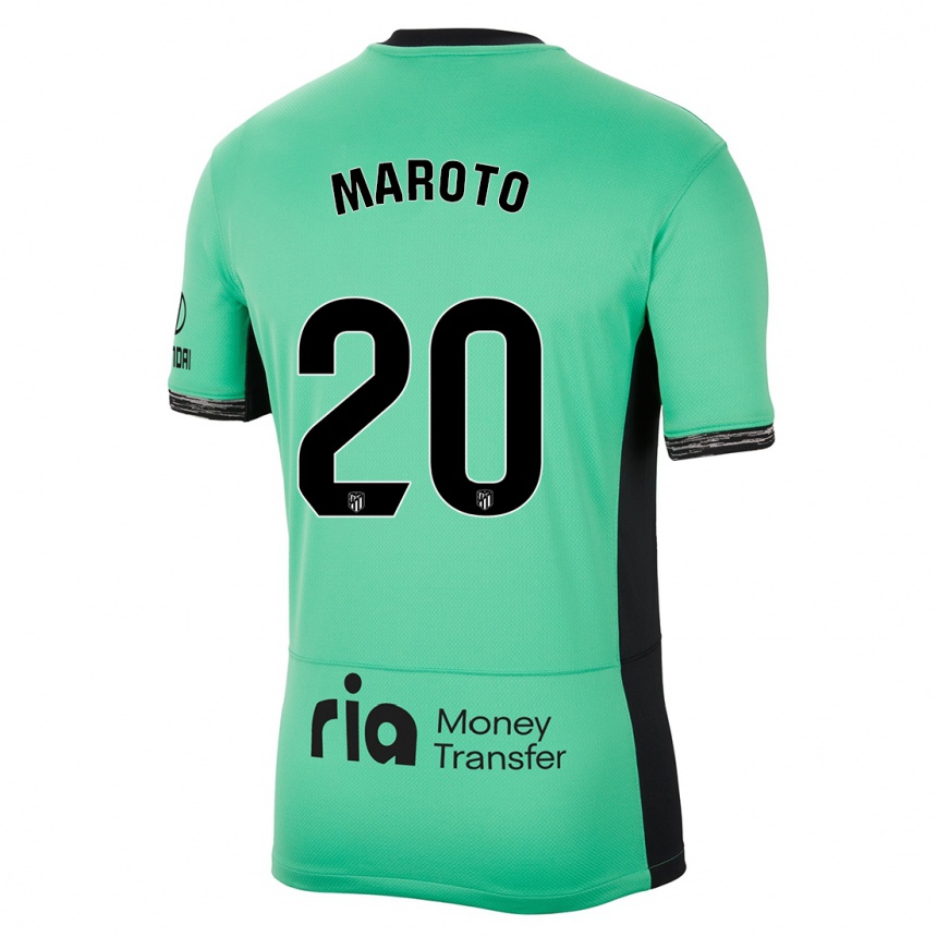 Men  Mario Maroto #20 Spring Green Third Jersey 2023/24 T-Shirt Uk