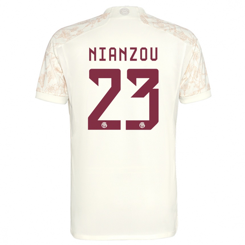 Men  Tanguy Nianzou #23 Off White Third Jersey 2023/24 T-Shirt Uk