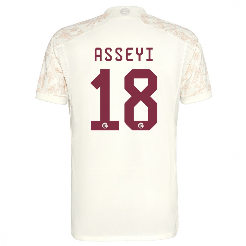 Men  Viviane Asseyi #18 Off White Third Jersey 2023/24 T-Shirt Uk