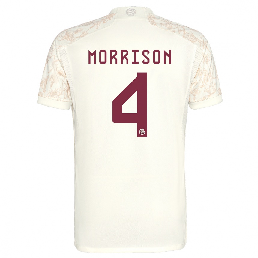 Men  Liam Morrison #4 Off White Third Jersey 2023/24 T-Shirt Uk