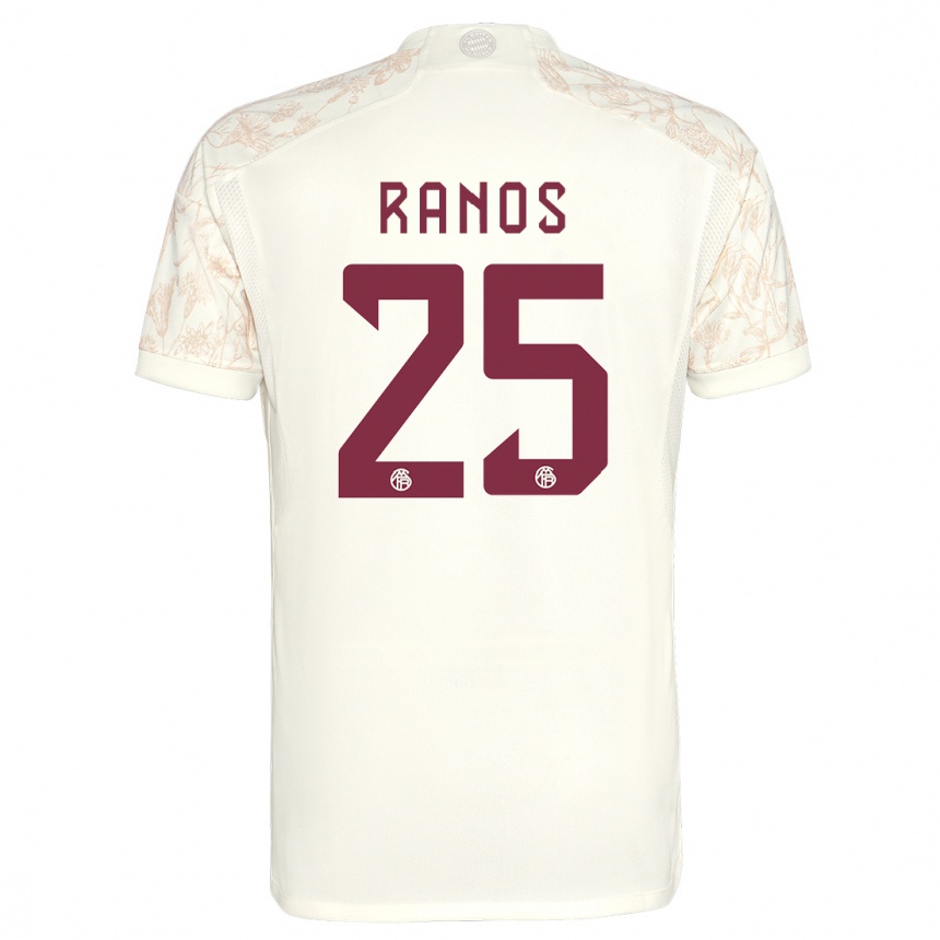 Men  Grant-Leon Ranos #25 Off White Third Jersey 2023/24 T-Shirt Uk