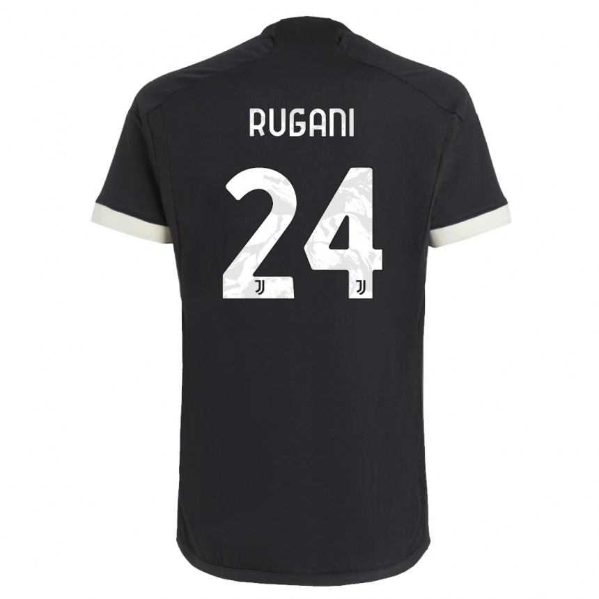 Men  Daniele Rugani #24 Black Third Jersey 2023/24 T-Shirt Uk