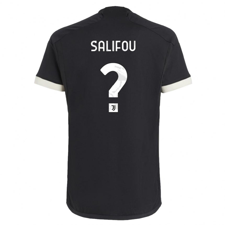 Men  Dikeni Salifou #0 Black Third Jersey 2023/24 T-Shirt Uk