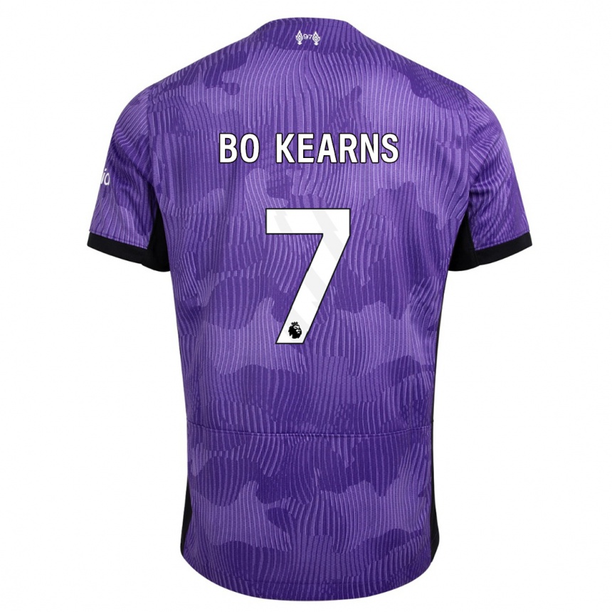 Women  Missy Bo Kearns #7 Purple Third Jersey 2023/24 T-Shirt Uk