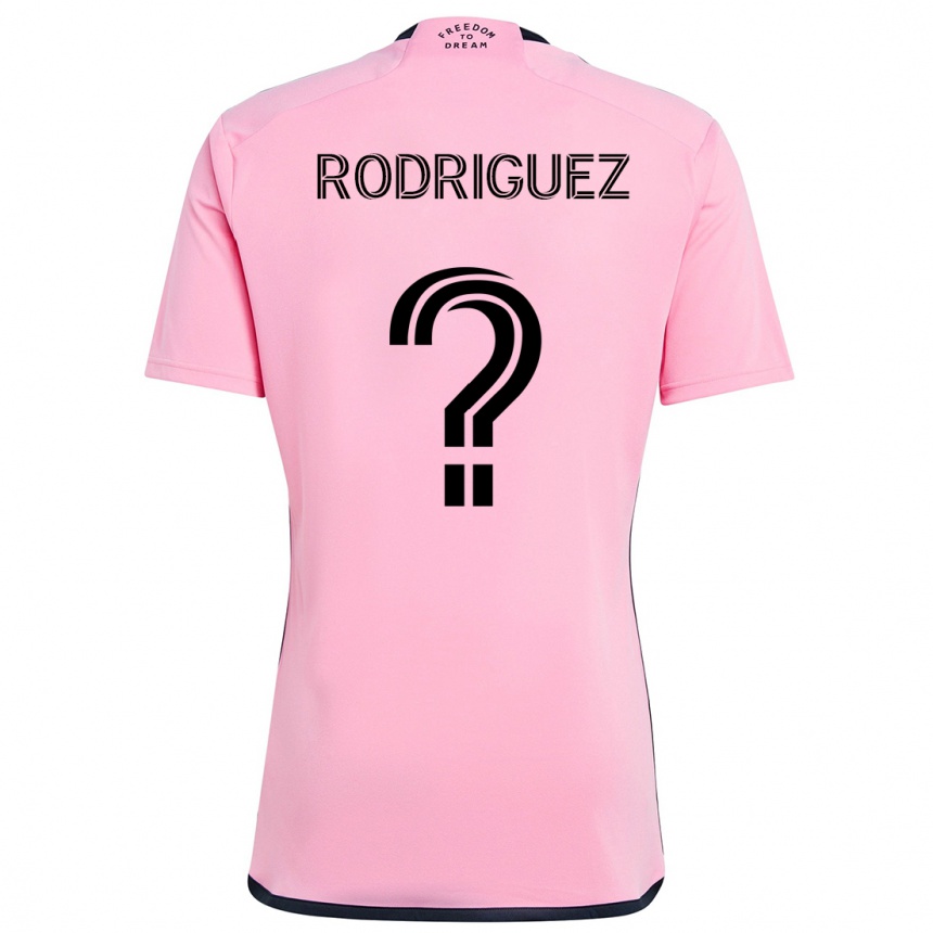 Kids Football Emerson Rodríguez #0 Pink Home Jersey 2024/25 T-Shirt Uk