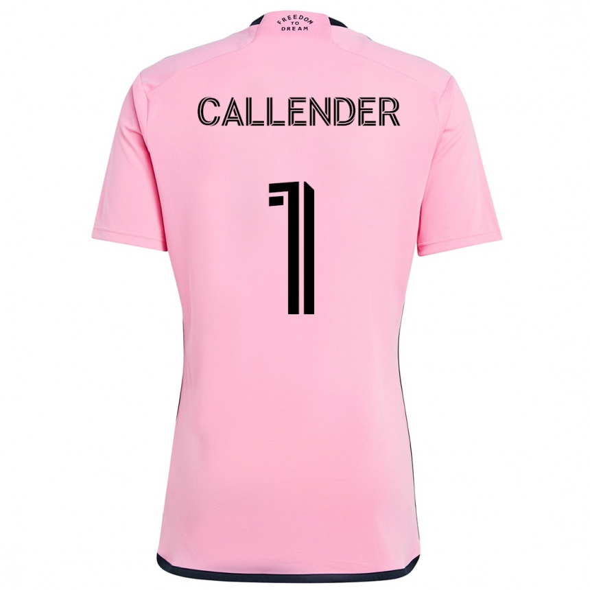 Kids Football Drake Callender #1 Pink Home Jersey 2024/25 T-Shirt Uk