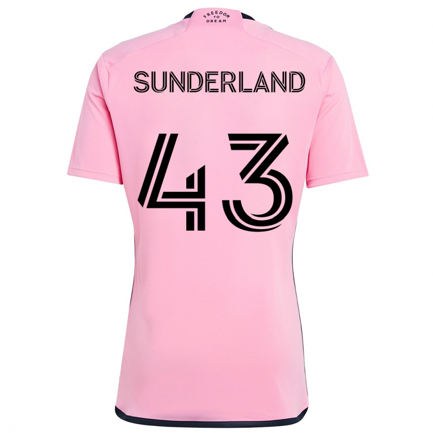 Kids Football Lawson Sunderland #43 Pink Home Jersey 2024/25 T-Shirt Uk