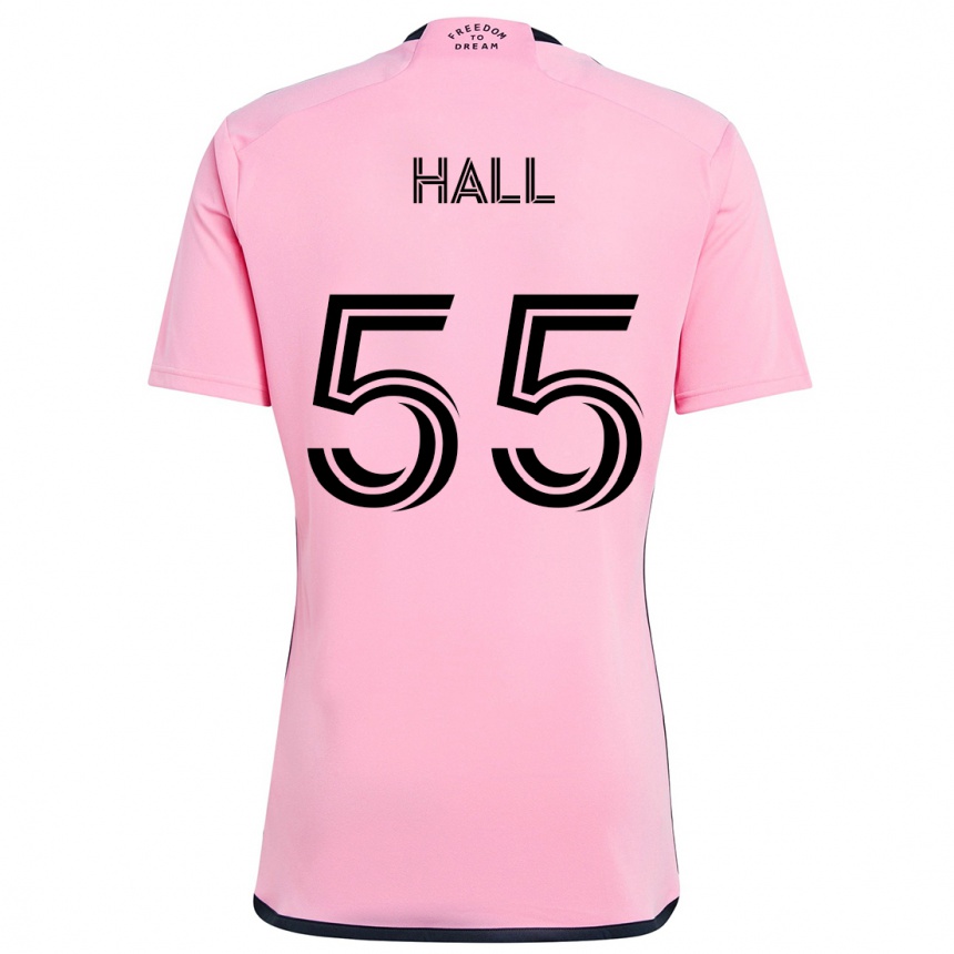 Kids Football Tyler Hall #55 Pink Home Jersey 2024/25 T-Shirt Uk