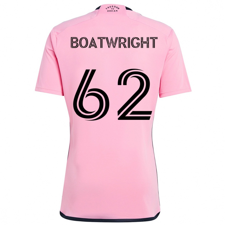 Kids Football Israel Boatwright #62 Pink Home Jersey 2024/25 T-Shirt Uk