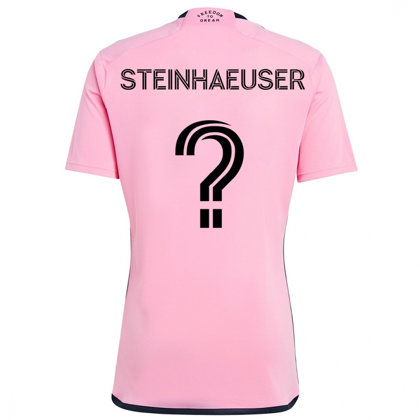 Kids Football Marcus Steinhaeuser #0 Pink Home Jersey 2024/25 T-Shirt Uk