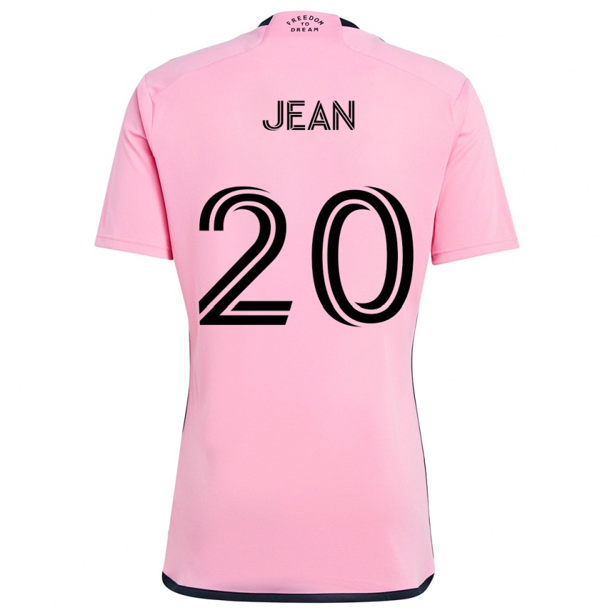 Kids Football Corentin Jean #20 Pink Home Jersey 2024/25 T-Shirt Uk