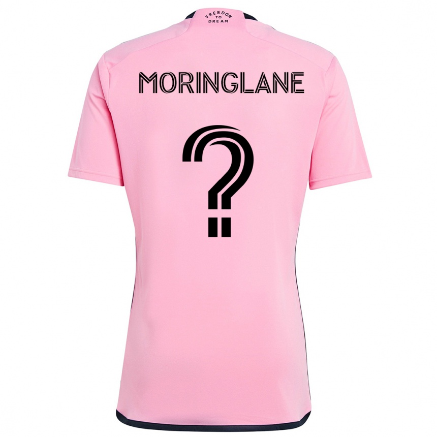 Kids Football Luis Moringlane #0 Pink Home Jersey 2024/25 T-Shirt Uk