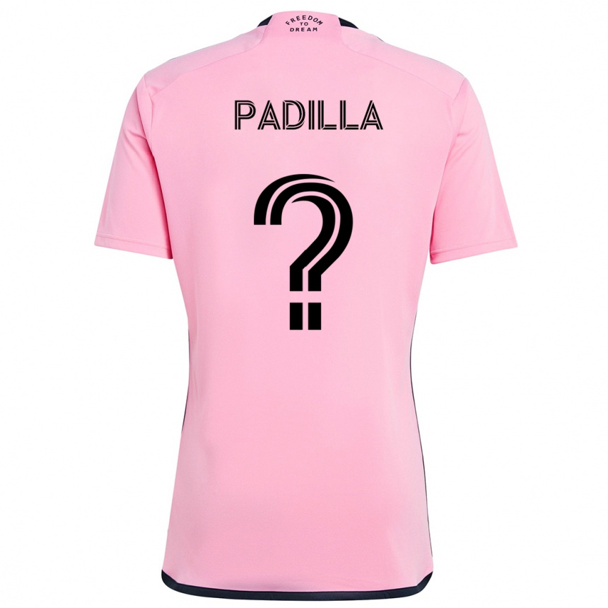 Kids Football Leandro Padilla #0 Pink Home Jersey 2024/25 T-Shirt Uk