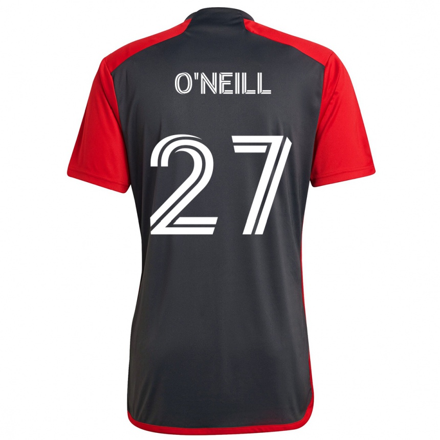 Kids Football Shane O'neill #27 Grayn Red Home Jersey 2024/25 T-Shirt Uk