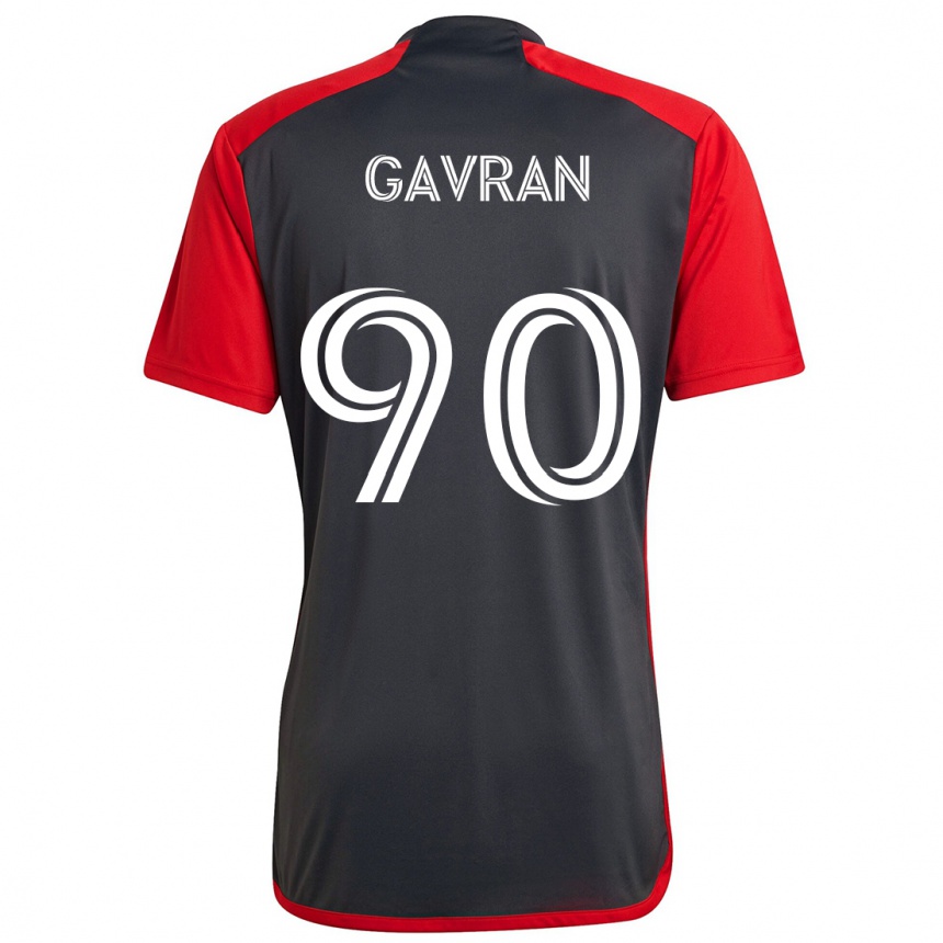 Kids Football Luka Gavran #90 Grayn Red Home Jersey 2024/25 T-Shirt Uk