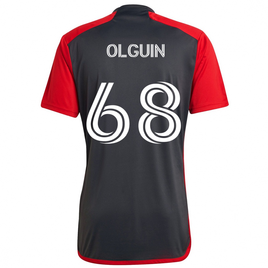 Kids Football Lucas Olguin #68 Grayn Red Home Jersey 2024/25 T-Shirt Uk