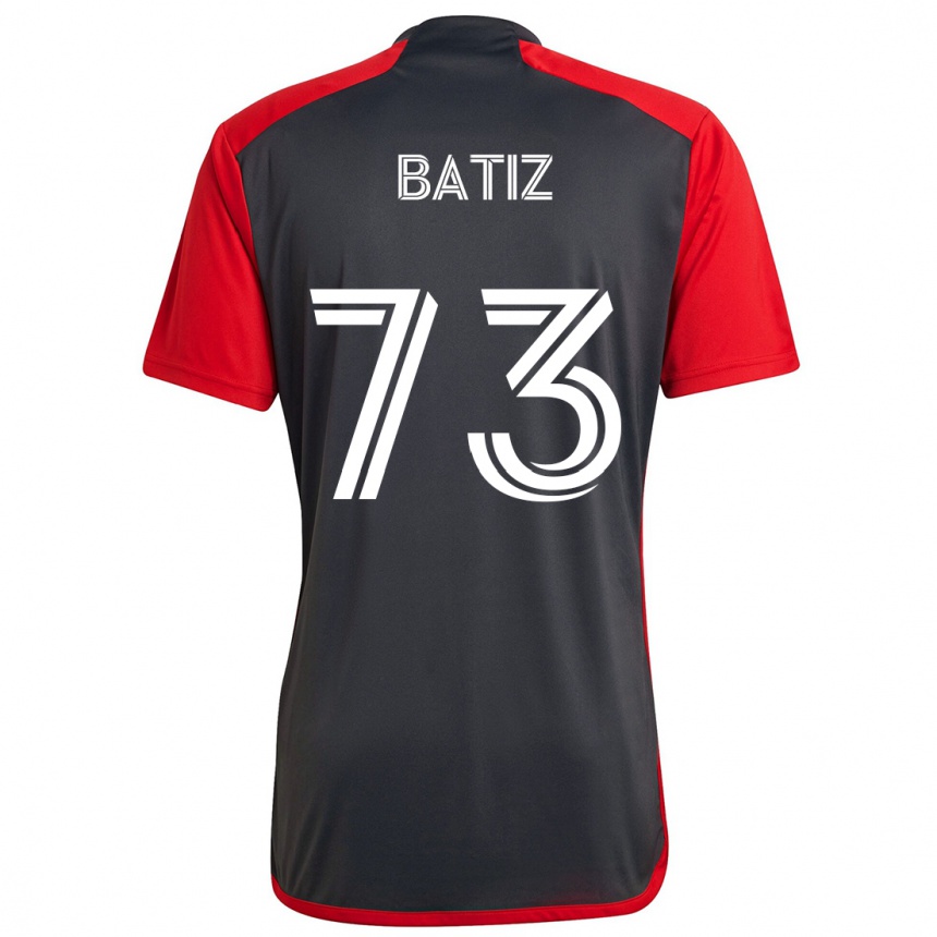 Kids Football Jesus Batiz #73 Grayn Red Home Jersey 2024/25 T-Shirt Uk