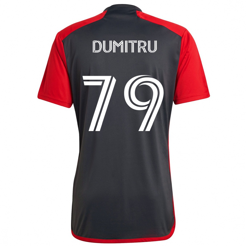 Kids Football Andrei Dumitru #79 Grayn Red Home Jersey 2024/25 T-Shirt Uk