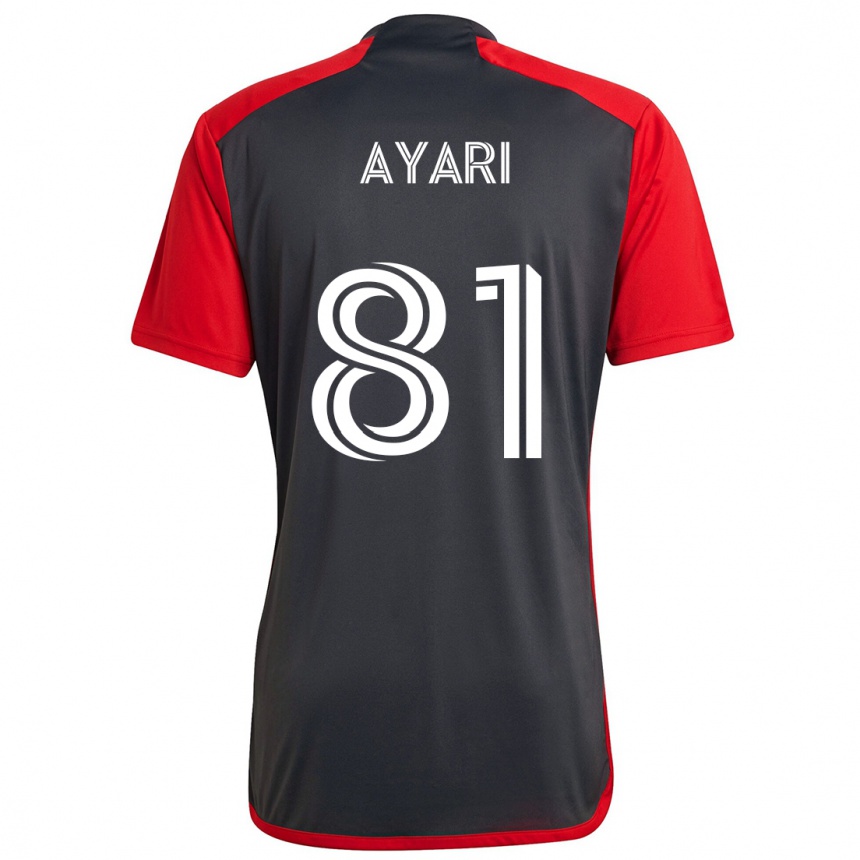 Kids Football Hassan Ayari #81 Grayn Red Home Jersey 2024/25 T-Shirt Uk