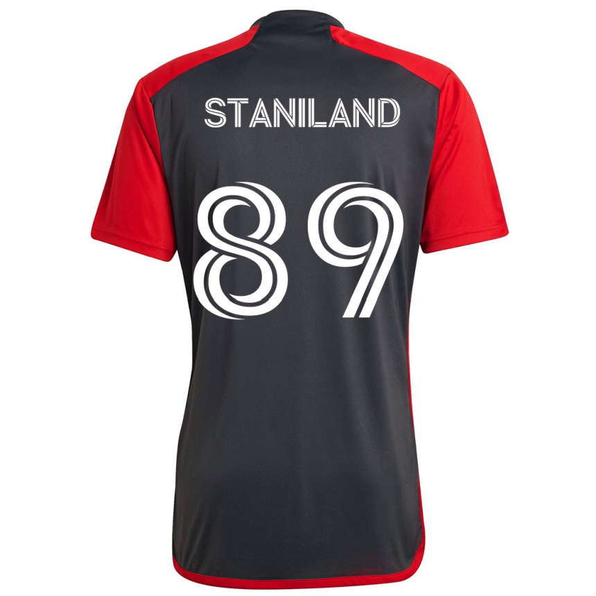 Kids Football Charlie Staniland #89 Grayn Red Home Jersey 2024/25 T-Shirt Uk