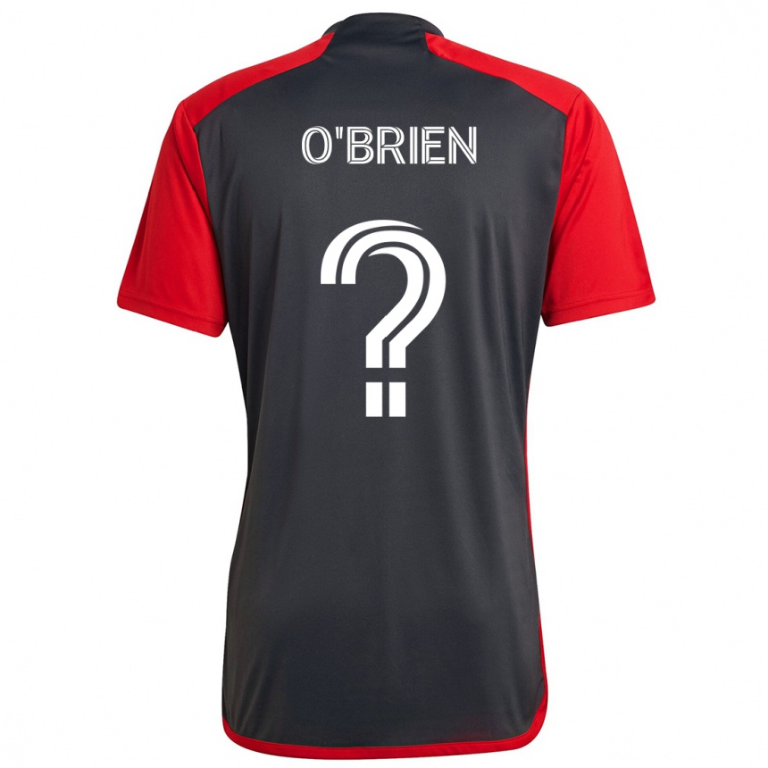 Kids Football Alexander O'brien #0 Grayn Red Home Jersey 2024/25 T-Shirt Uk