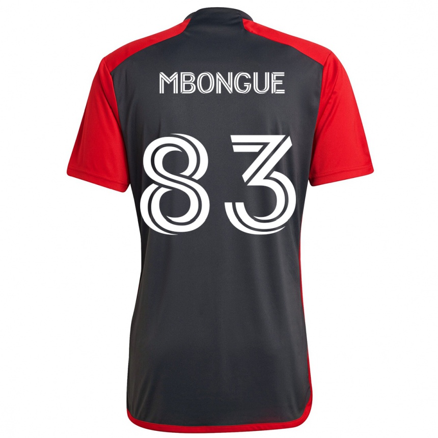 Kids Football Hugo Mbongue #83 Grayn Red Home Jersey 2024/25 T-Shirt Uk