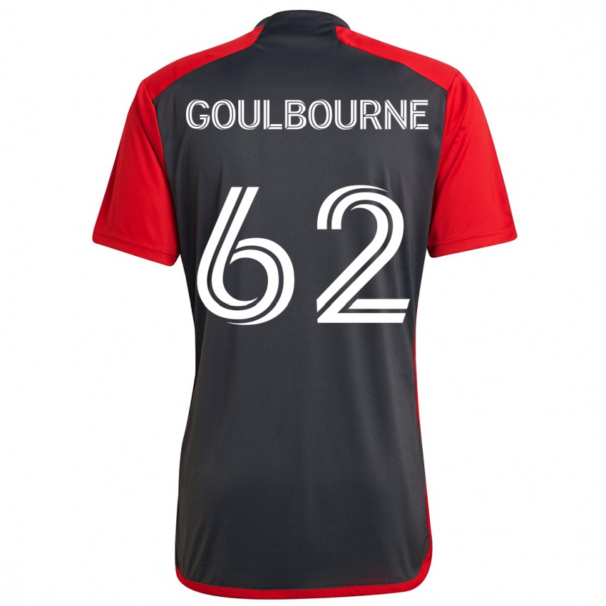 Kids Football Rohan Goulbourne #62 Grayn Red Home Jersey 2024/25 T-Shirt Uk