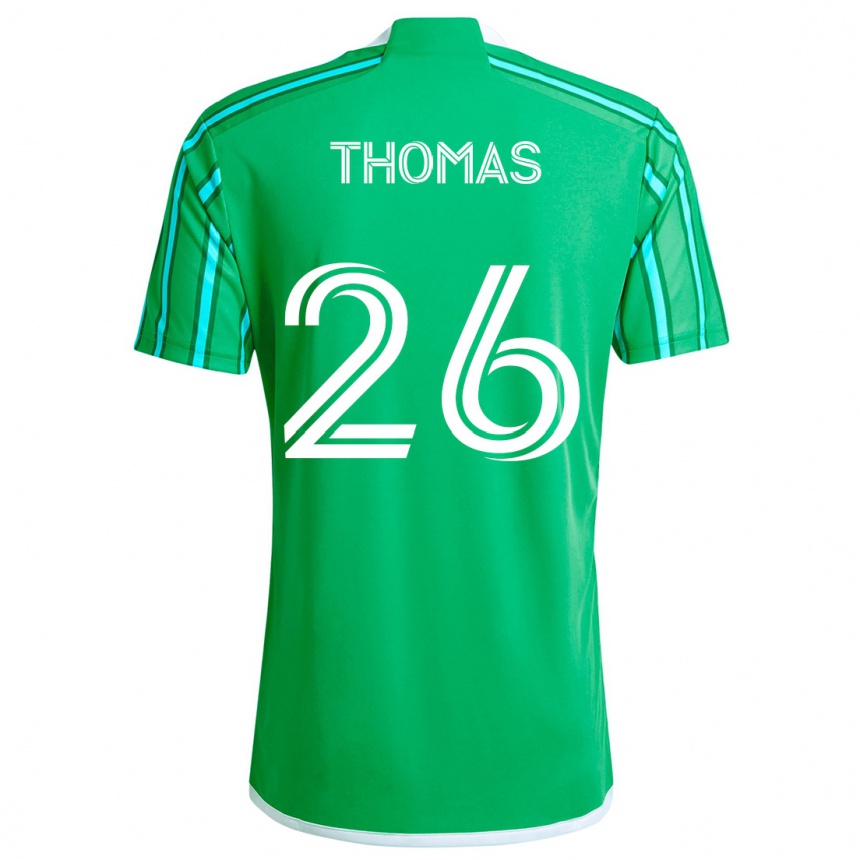 Kids Football Andrew Thomas #26 Green White Home Jersey 2024/25 T-Shirt Uk