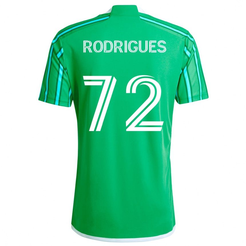 Kids Football Braudílio Rodrigues #72 Green White Home Jersey 2024/25 T-Shirt Uk